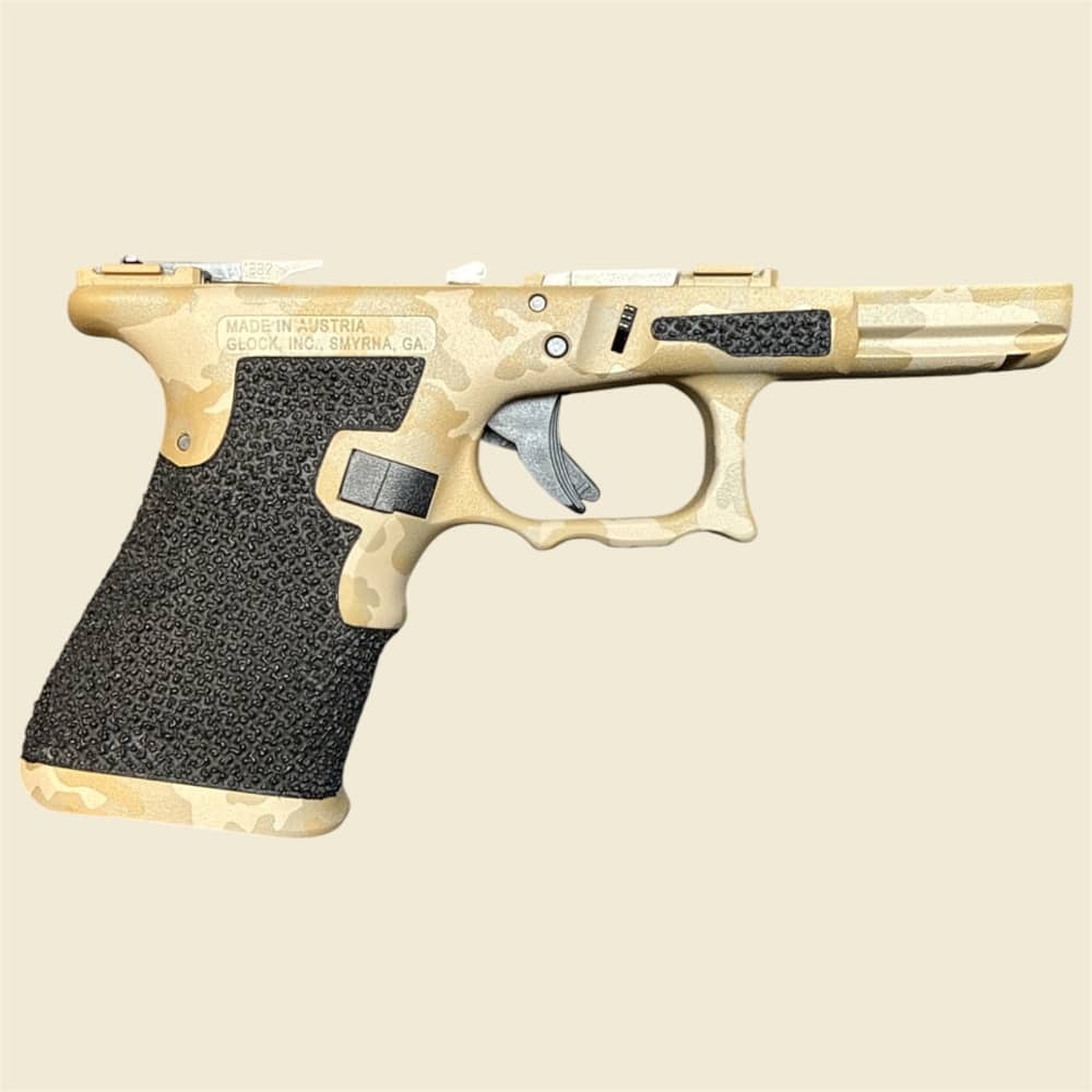 New Glock G19 G23 19/23 Custom Coated, Stippled OEM Frame Lower Gen3-img-1