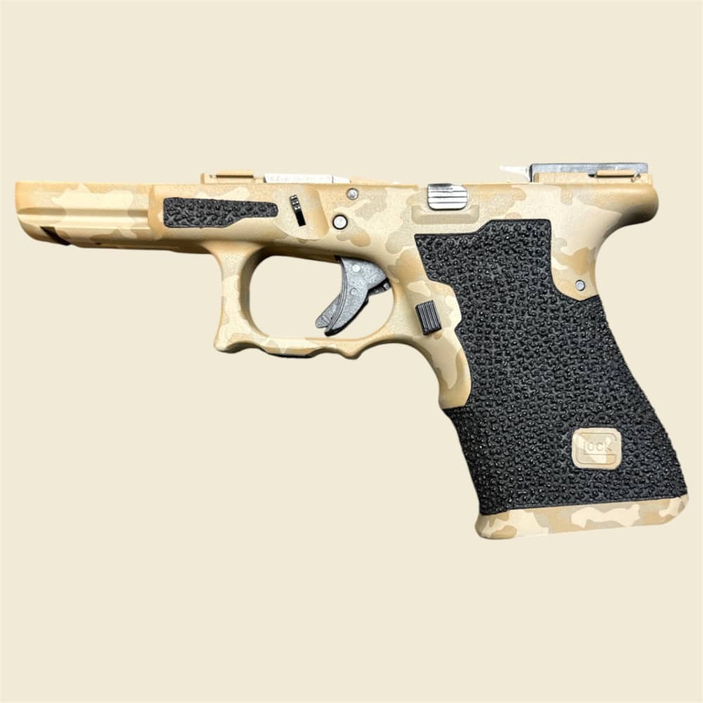 New Glock G19 G23 19/23 Custom Coated, Stippled OEM Frame Lower Gen3-img-0