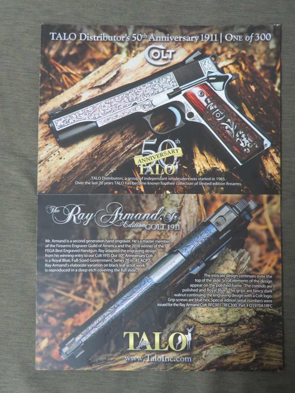 Colt Ray Armand Jr TALO 50th Anniversary .45 Pistol O1970ARFC 1/333-img-14