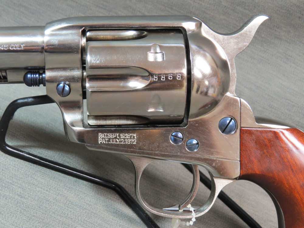 Taylor's & Co Uberti 1873 Cattleman Nickel .45 LC Revolver 45 5.5" 555122-img-3