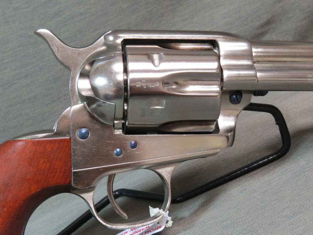 Taylor's & Co Uberti 1873 Cattleman Nickel .45 LC Revolver 45 5.5" 555122-img-6