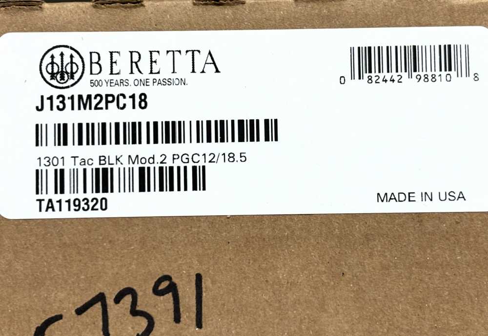 Factory New Beretta 1301 Tactical Mod 2 Chisel Stock 12 Ga Shotgun -img-16