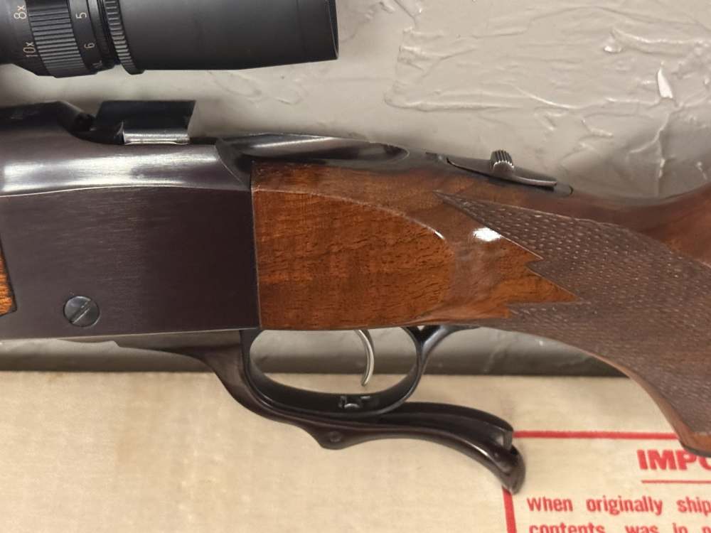 Ruger No. 1 375 H&H Magnum Factory Box Leupold Set Trigger AMAZING $1499-img-19