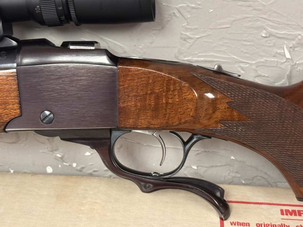 Ruger No. 1 375 H&H Magnum Factory Box Leupold Set Trigger AMAZING $1499-img-7