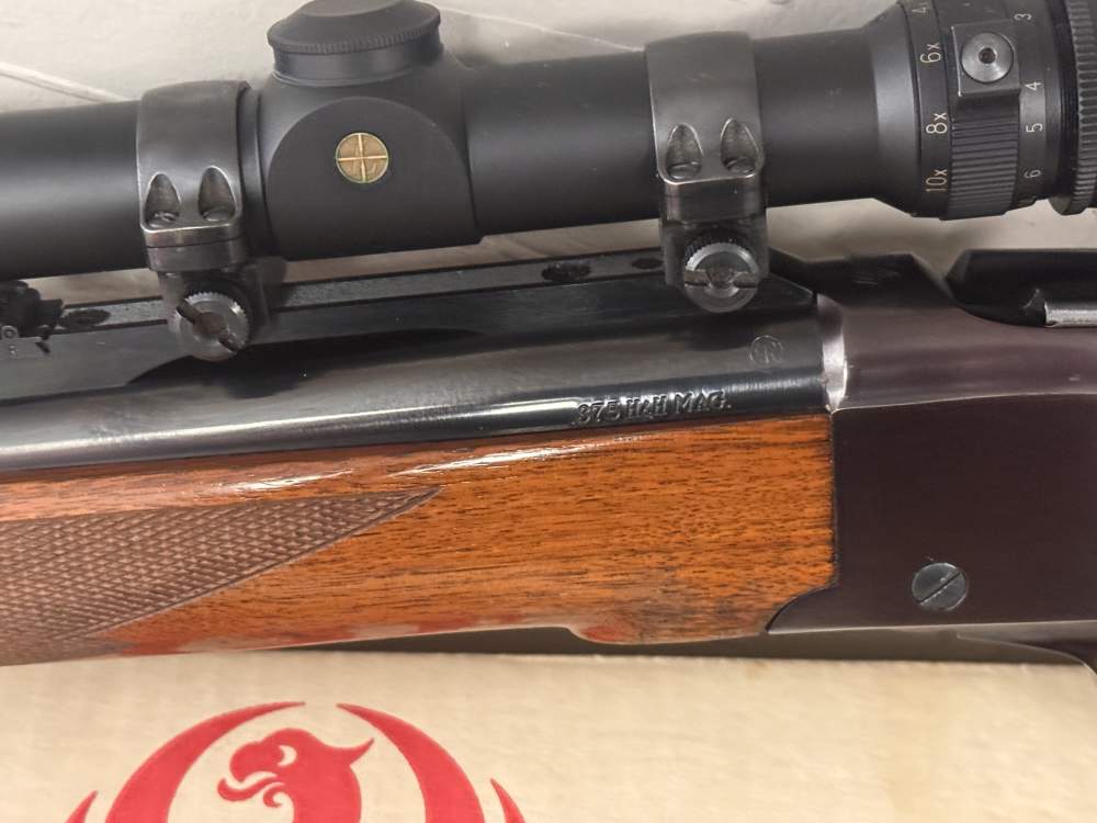 Ruger No. 1 375 H&H Magnum Factory Box Leupold Set Trigger AMAZING $1499-img-20