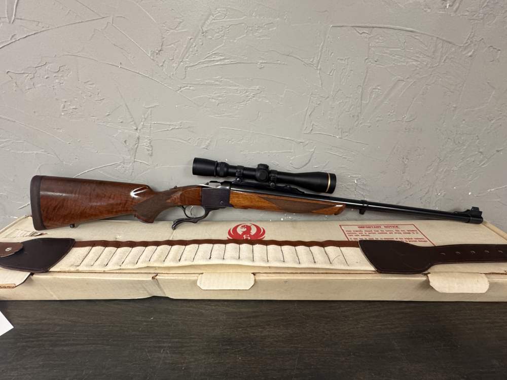 Ruger No. 1 375 H&H Magnum Factory Box Leupold Set Trigger AMAZING $1499-img-26