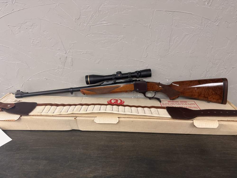 Ruger No. 1 375 H&H Magnum Factory Box Leupold Set Trigger AMAZING $1499-img-0