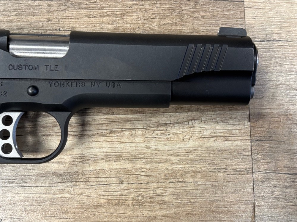 KIMBER CUSTOM TLEII 10MM 5" FULL SIZE 1911 BLACK NIGHT SITES NICE! NO RES!-img-9