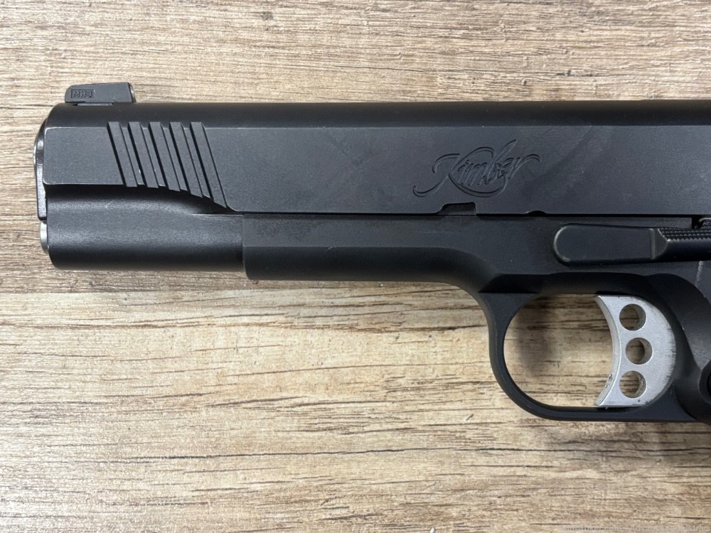 KIMBER CUSTOM TLEII 10MM 5" FULL SIZE 1911 BLACK NIGHT SITES NICE! NO RES!-img-12