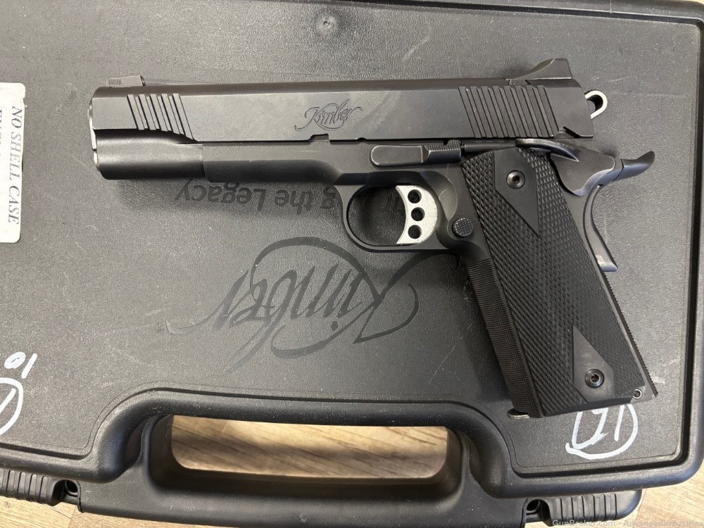 KIMBER CUSTOM TLEII 10MM 5" FULL SIZE 1911 BLACK NIGHT SITES NICE! NO RES!-img-0
