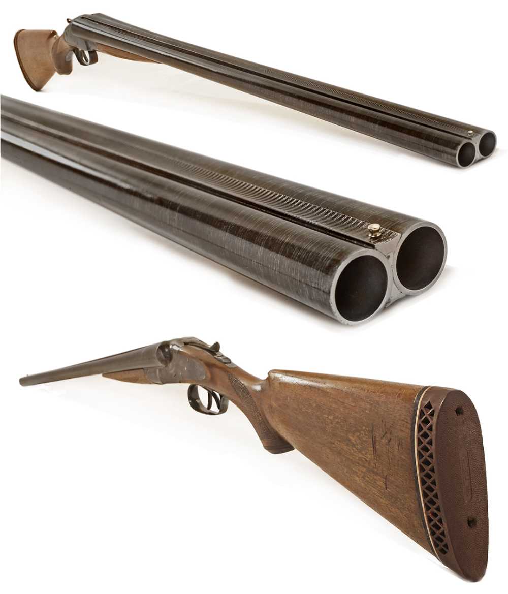 ANTIQUE KING NITRO SxS HAMMERLESS DAMASCUS SHOTGUN EXCELLENT.  NO FFL-img-1