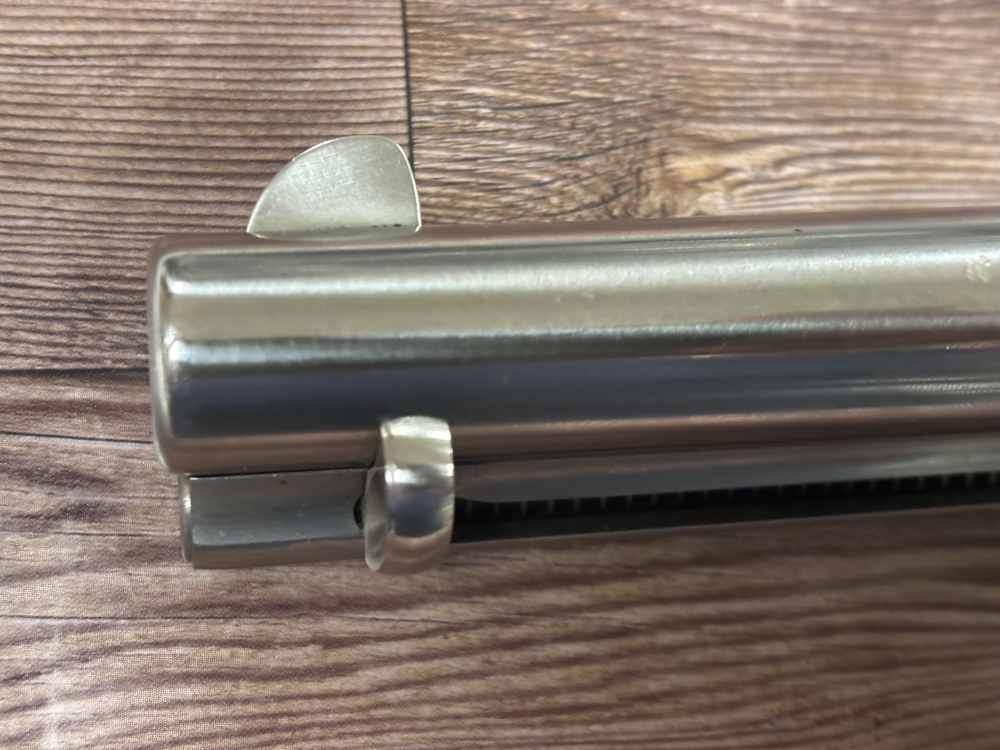 CIMARRON MODEL P 4.75" STAINLESS BLACK SIM HORN GRIP SAA REVOLVER NO RES-img-10