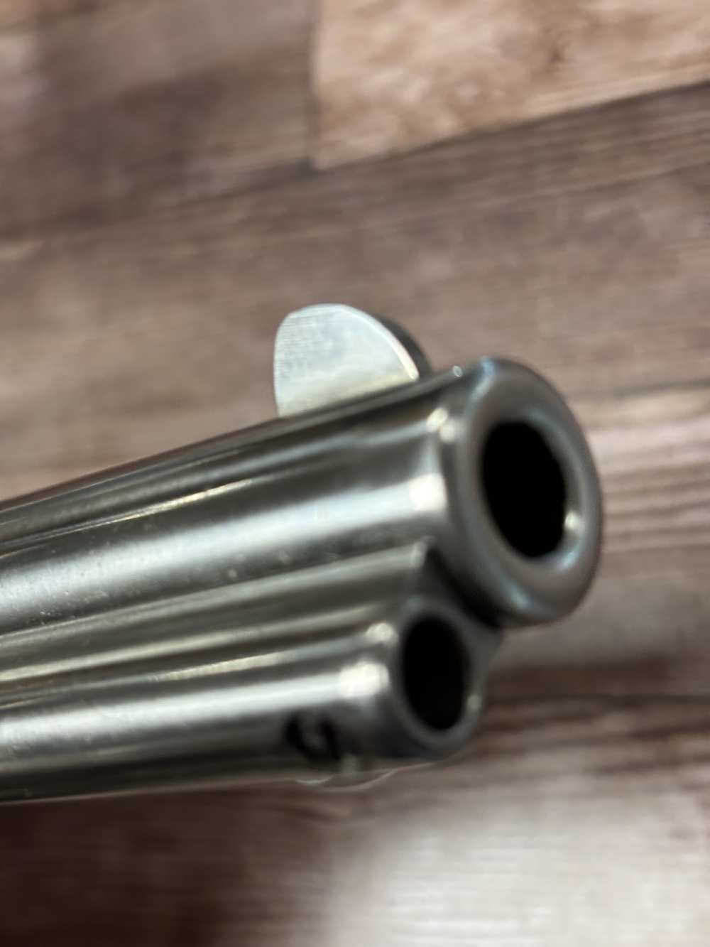 CIMARRON MODEL P 4.75" STAINLESS BLACK SIM HORN GRIP SAA REVOLVER NO RES-img-9