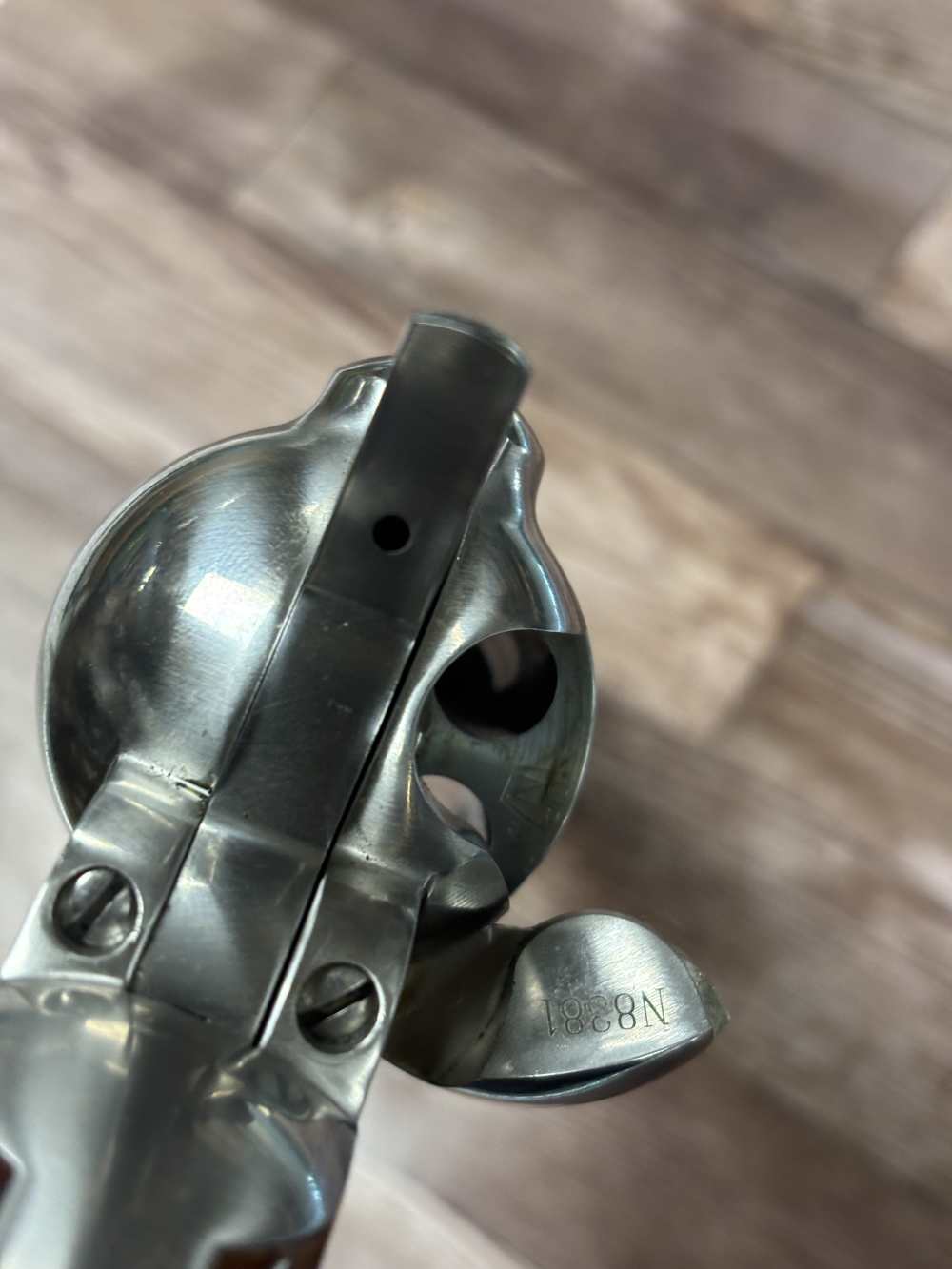 CIMARRON MODEL P 4.75" STAINLESS BLACK SIM HORN GRIP SAA REVOLVER NO RES-img-18