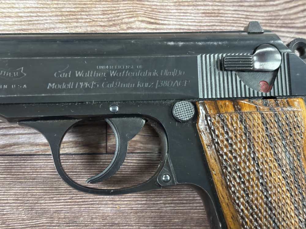 VINTAGE WALTHER PPK/S INTERARMS 380ACP PISTOL CUSTOM GRIPS NO RESERVE -img-10