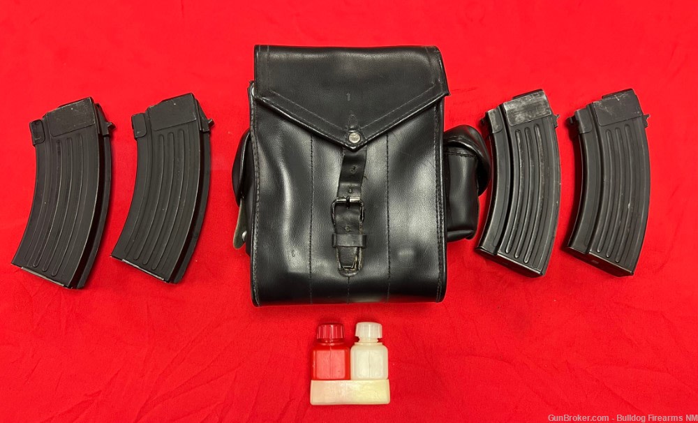 Hungarian AMD-63 magazine pouch/magazines/oiler bottles black EXCELLENT-img-0