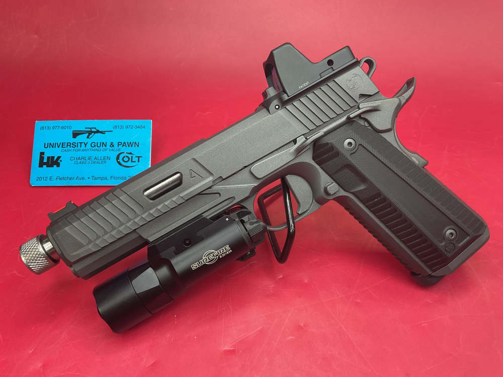 Nighthawk Custom Agent 2 .45ACP 5” & 5.5” TB - Trijicon RMR - SureFire X300-img-1