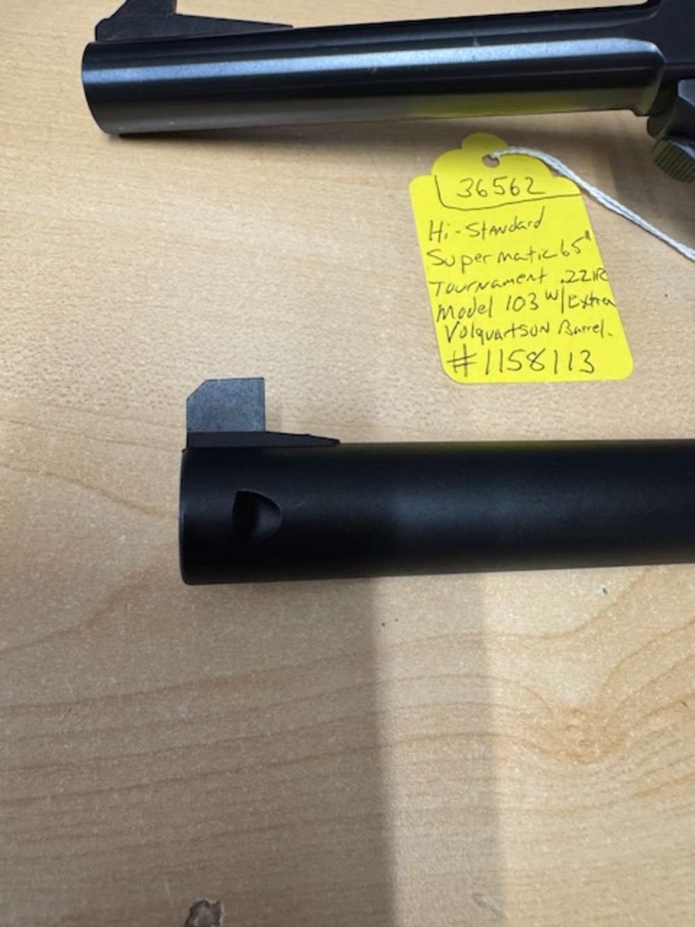 Hi-Standard Supermatic Tournament Model 103 .22lr Extra Barrel-img-5