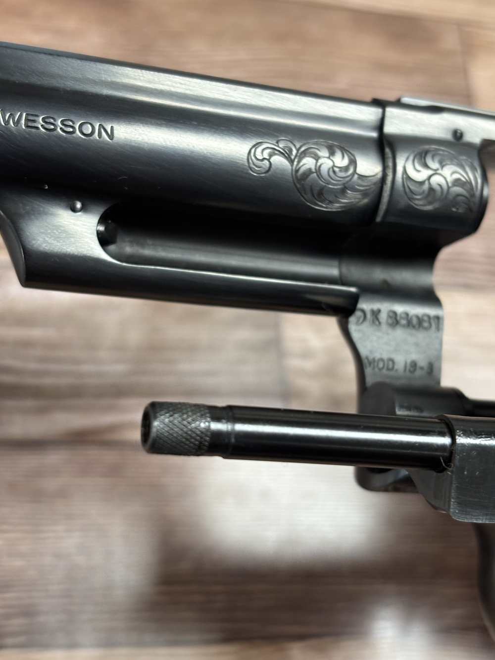 SMITH AND WESSON 19-3 ENGRAVED RARE PHILIP CRAVENER  357 REVOLVER NO RES!-img-34