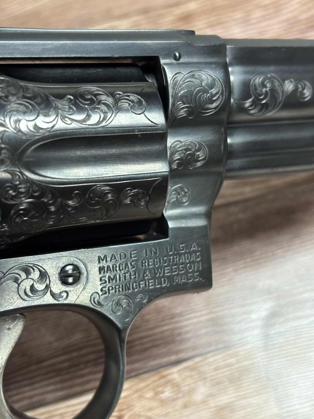 SMITH AND WESSON 19-3 ENGRAVED RARE PHILIP CRAVENER  357 REVOLVER NO RES!-img-9