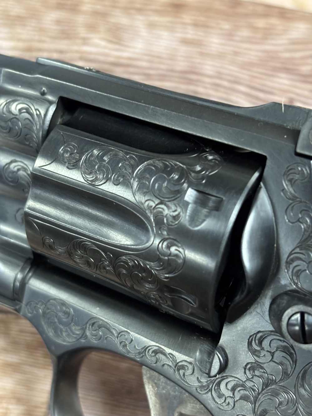 SMITH AND WESSON 19-3 ENGRAVED RARE PHILIP CRAVENER  357 REVOLVER NO RES!-img-30