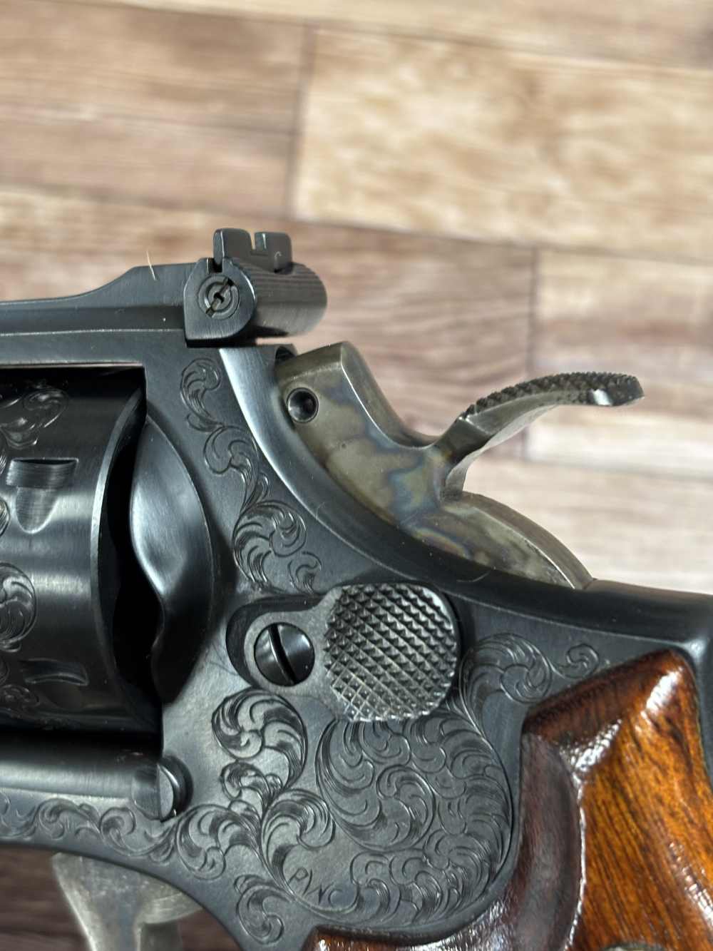 SMITH AND WESSON 19-3 ENGRAVED RARE PHILIP CRAVENER  357 REVOLVER NO RES!-img-23