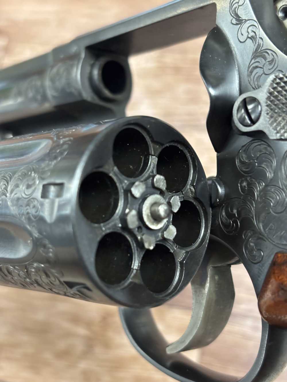 SMITH AND WESSON 19-3 ENGRAVED RARE PHILIP CRAVENER  357 REVOLVER NO RES!-img-31