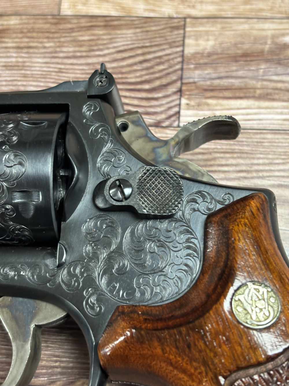 SMITH AND WESSON 19-3 ENGRAVED RARE PHILIP CRAVENER  357 REVOLVER NO RES!-img-22