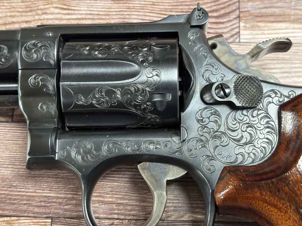 SMITH AND WESSON 19-3 ENGRAVED RARE PHILIP CRAVENER  357 REVOLVER NO RES!-img-20