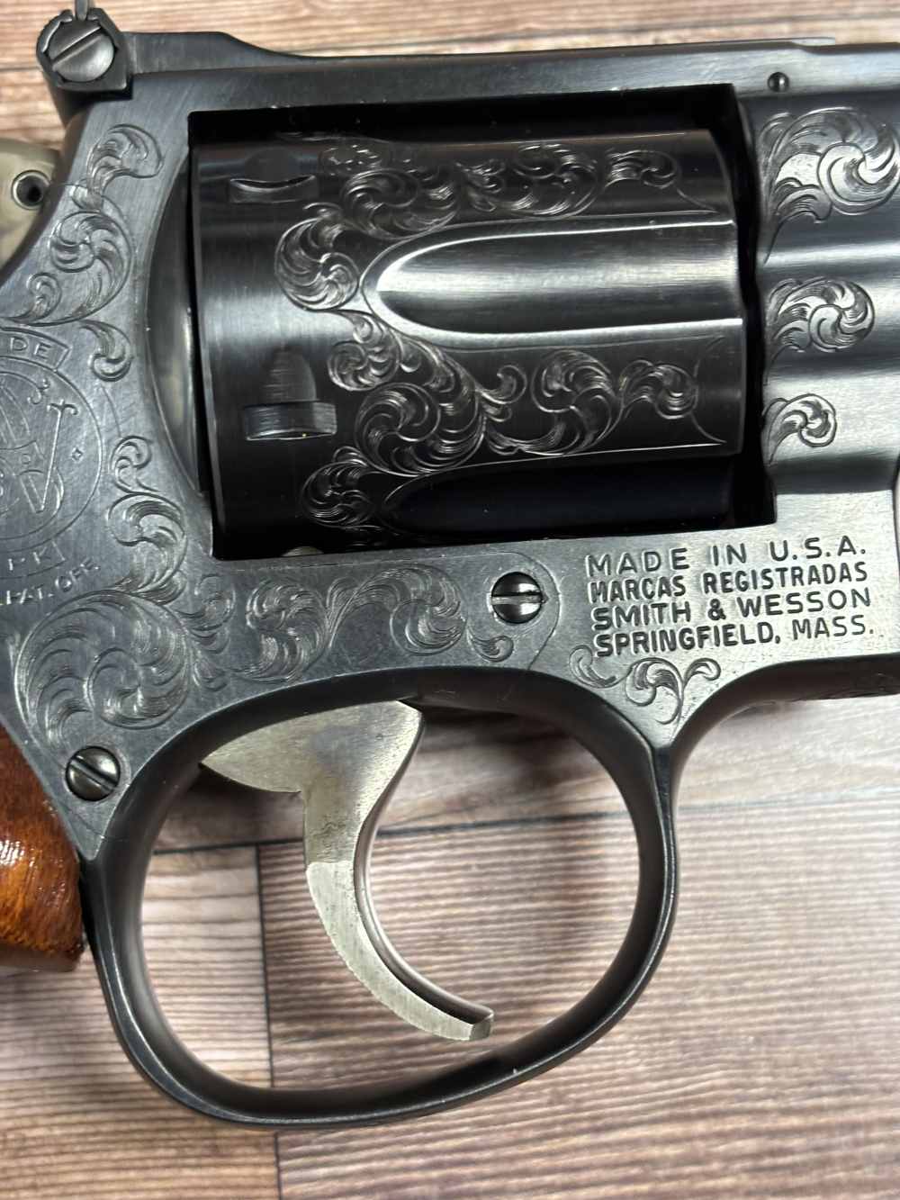 SMITH AND WESSON 19-3 ENGRAVED RARE PHILIP CRAVENER  357 REVOLVER NO RES!-img-5