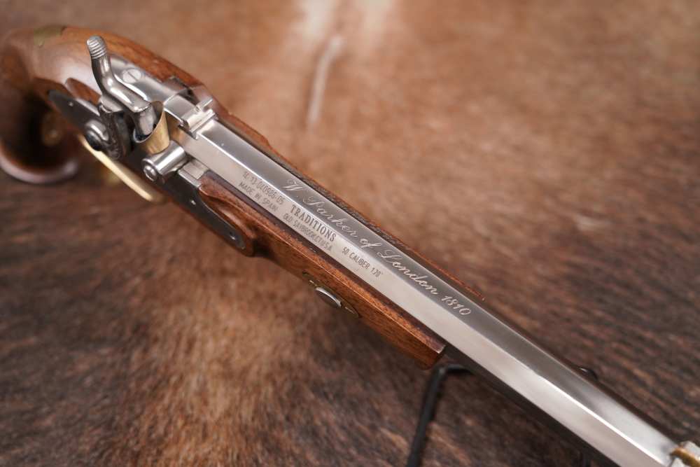 Traditions W. Parker of London 1810 .50 cal. Stainless 9" Percussion Pistol-img-9
