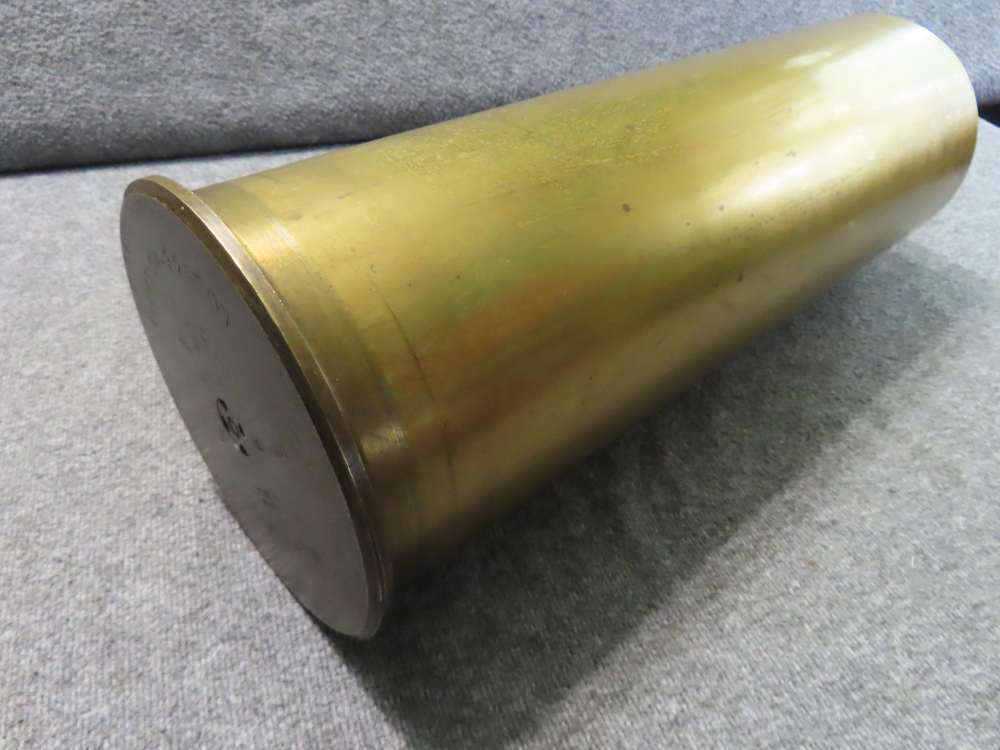 WWII US NAVY 5 INCH MKV .38 CALIBER BRASS SHELL CASE DATED 1945-img-7