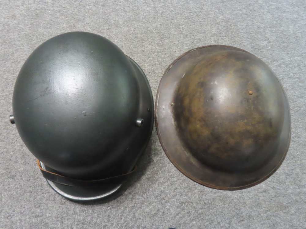 WWI AMERICAN AND GERMAN HELMETS-DOUGHBOY AND MODEL 1916-img-9