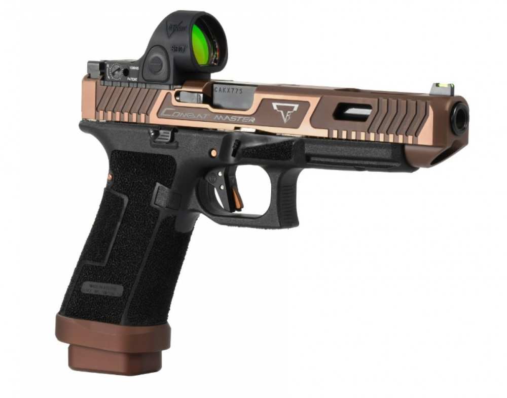 Taran/Glock 34 Gen 5 Copperhead Combat Master-5.3" Bbl (9mm) SRO-Bronze/Blk-img-2