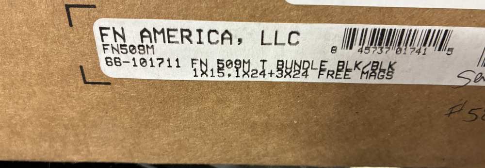 FN 509M Tactical 9mm 5 mags #66101711 4.5" threaded New(No card fees added)-img-5