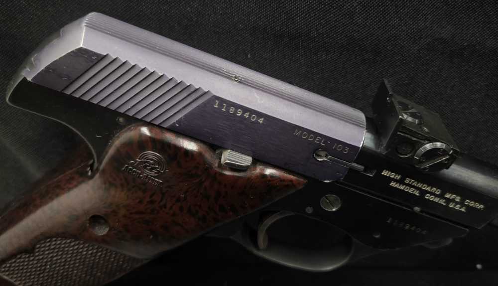 USED HIGH-STANDARD MFG MODEL 103 OLYMPIC .22SHORT-img-7