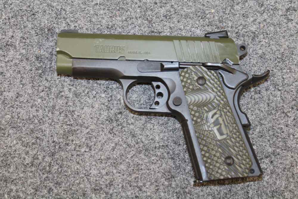 Taurus 1911 Officer .45 ACP ODG Semi Auto Pistol W/ Case & 2 Mags (USED)-img-3