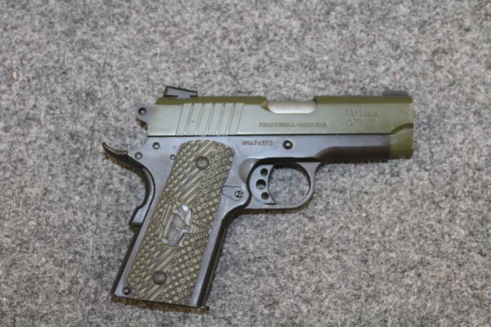 Taurus 1911 Officer .45 ACP ODG Semi Auto Pistol W/ Case & 2 Mags (USED)-img-1