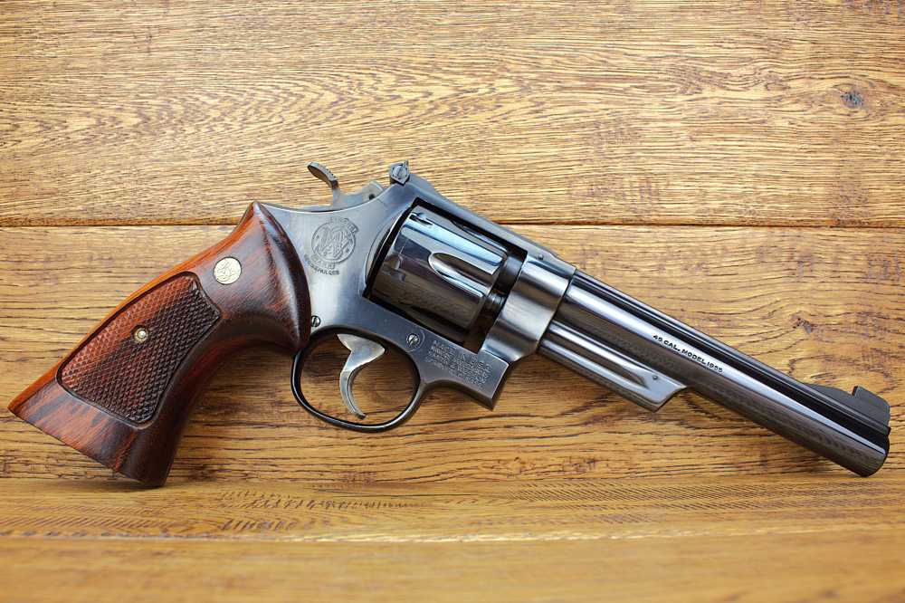 Smith & Wesson 25-2 1955 Target Model .45 ACP; Excellent with case-img-4