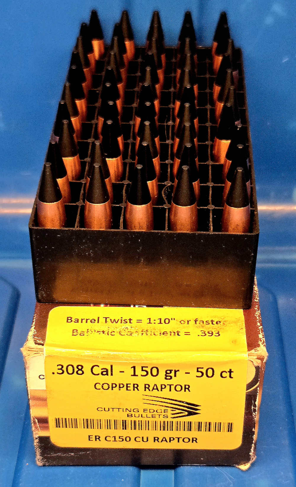 50% OFF!  .308 150 grain  tipped COPPER RAPTORs Cutting Edge Bullets 99 pcs-img-2