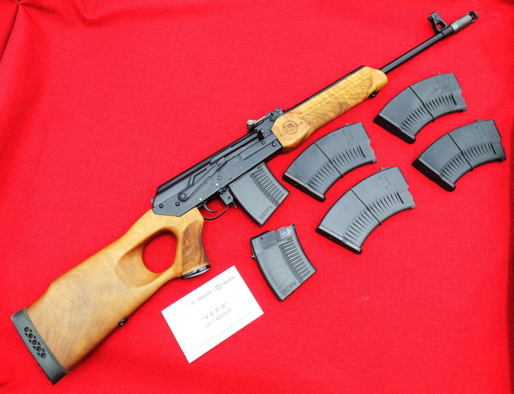 Russian MOLOT Oruzhie VEPR 7.62x54R AK RPK Rifle w/ 6 Mags Like New-img-0