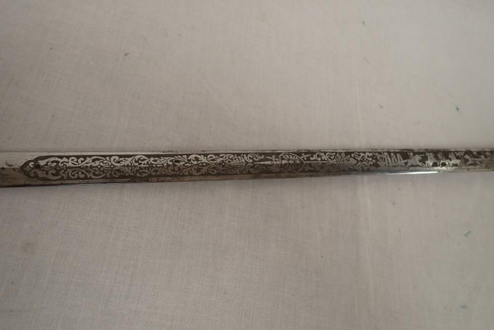 Antique K. of C. ceremonial sword, 30" blade, EA Armstrong Company Chicago-img-6