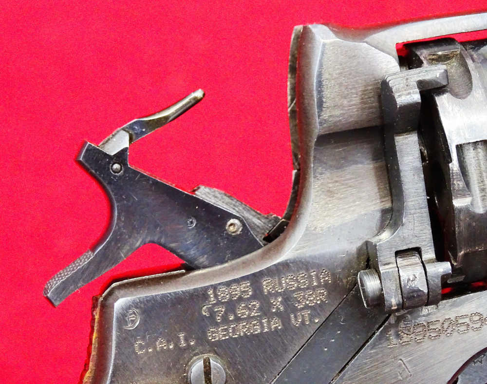 WWII Russian Soviet 1895 Nagant Revolver & Holster Matching Izhevsk 1945-img-12