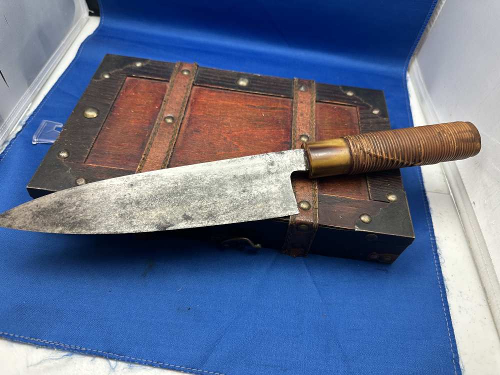Pre  WWII Japanese Hand forged and water quenched blade, Signed blade! -img-3