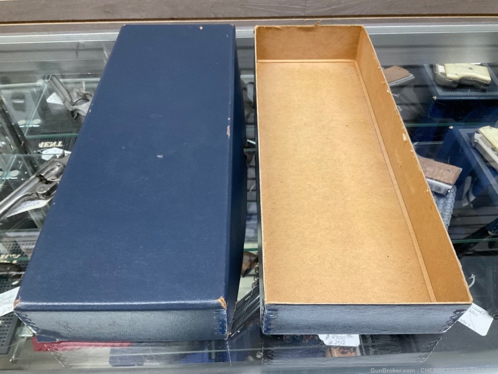 Vintage Smith & Wesson 29 revolver box presentation blue shipper 44mag s&w -img-0