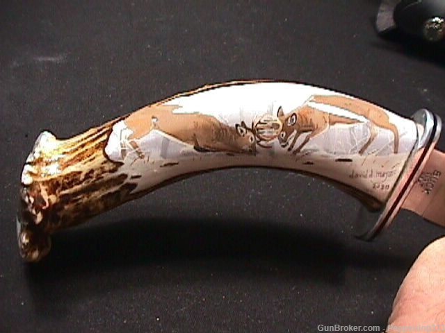 Custom Designed Buck 119 Sheath Knife Really Nice & Signed-img-3