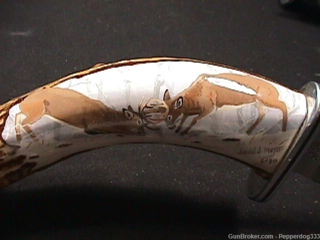 Custom Designed Buck 119 Sheath Knife Really Nice & Signed-img-2