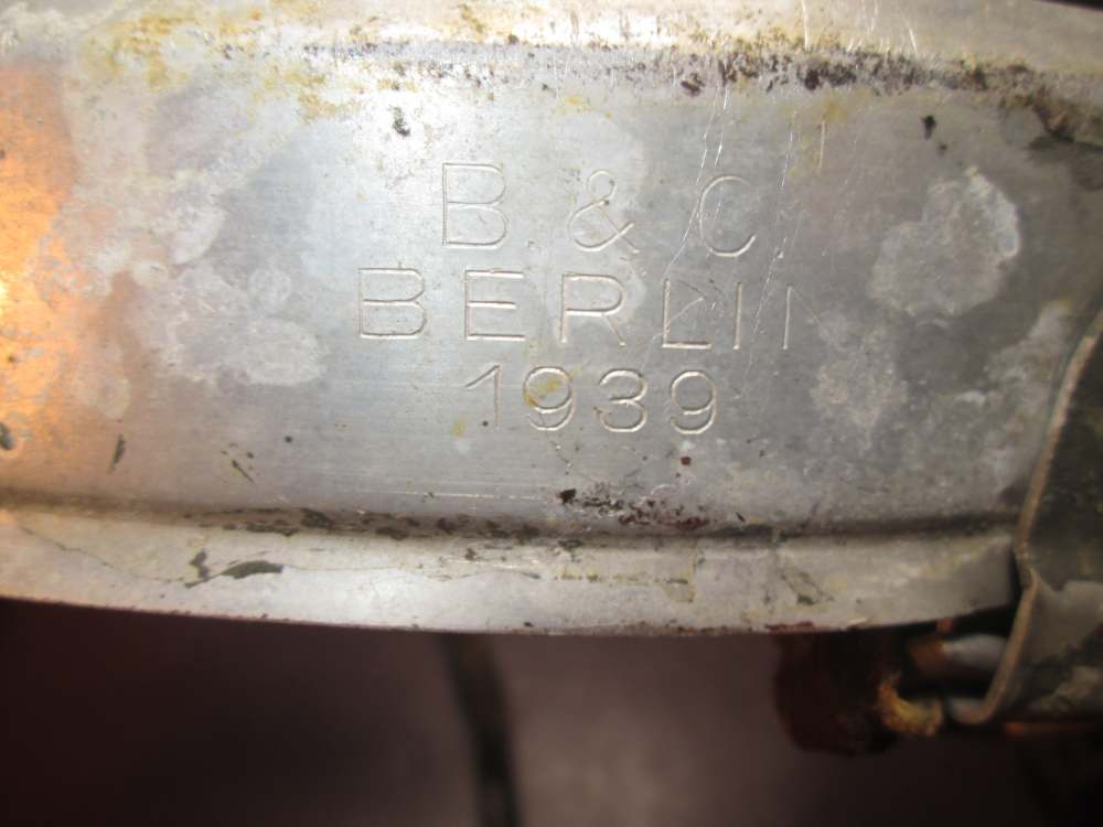 WW 2 German Aluminum Helmet Liner, B & C  BERLIN 1938, 66nA59-img-9