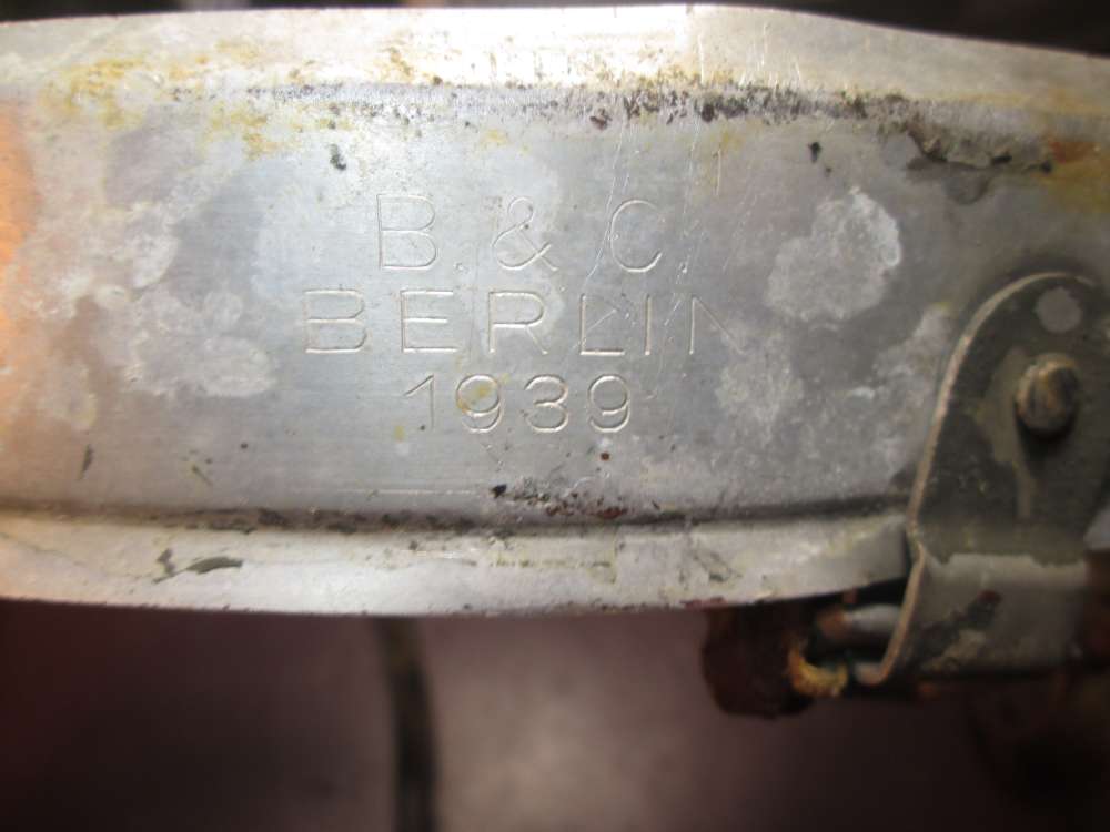WW 2 German Aluminum Helmet Liner, B & C  BERLIN 1938, 66nA59-img-8