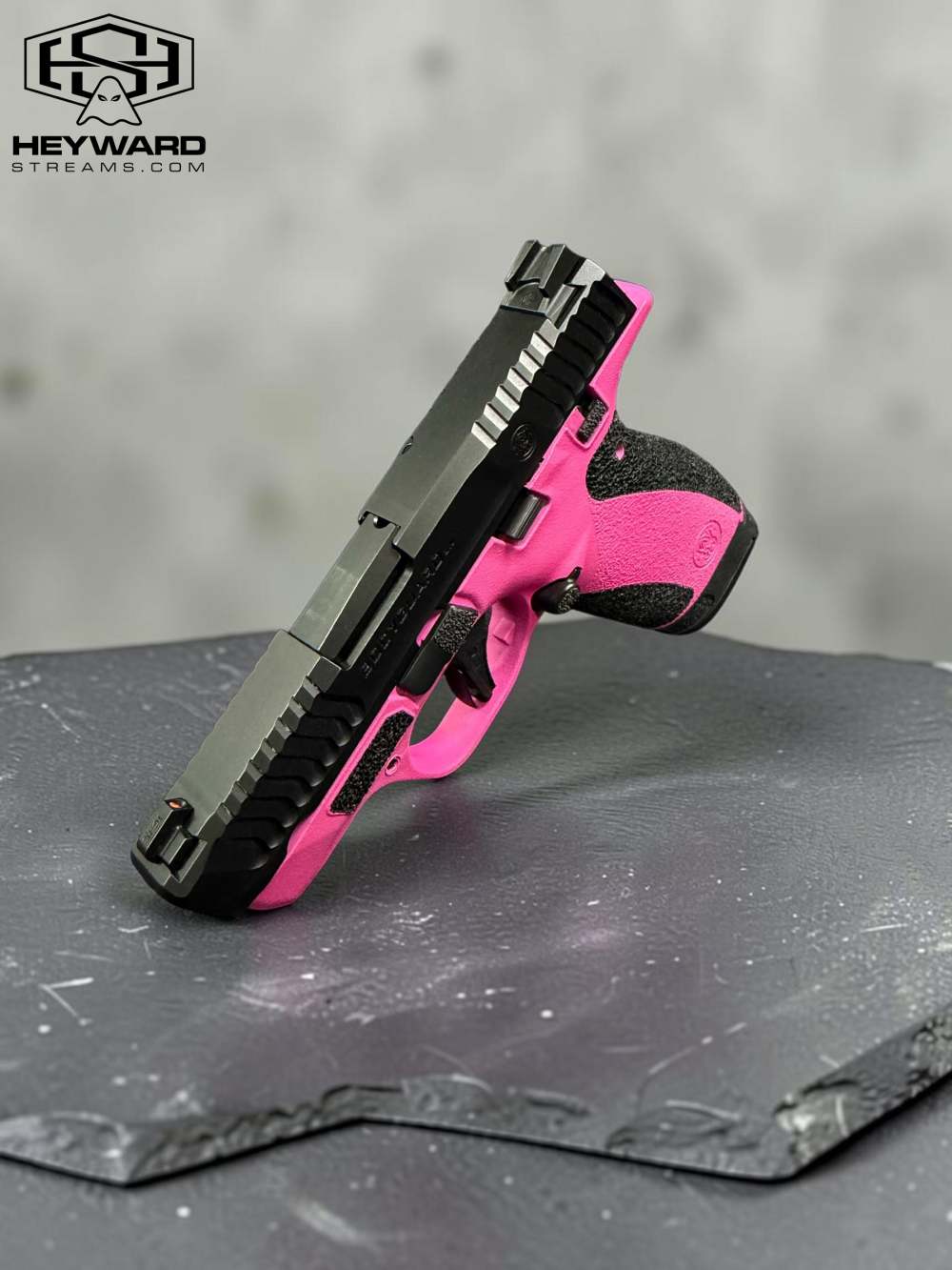 Bodyguard 2.0 Custom Pink Cerakoted & Stippled -img-0